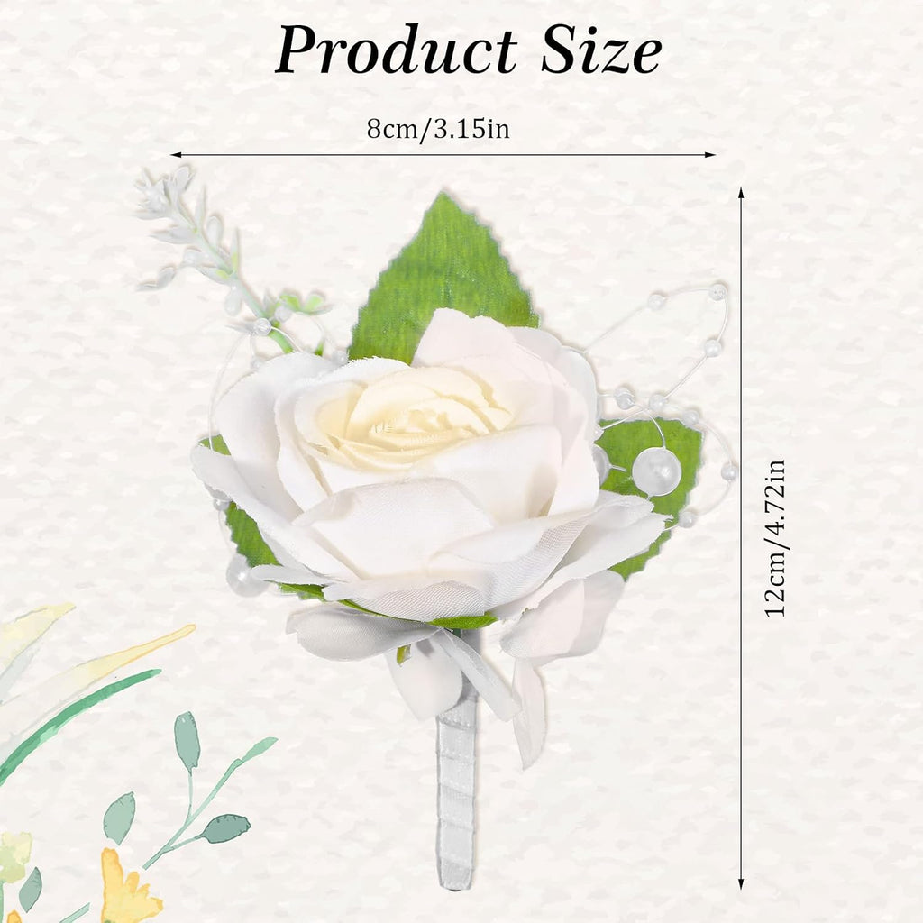Rose Boutonniere for Men, Lapel Pin FlowerAnniversary & Formal Party Suit