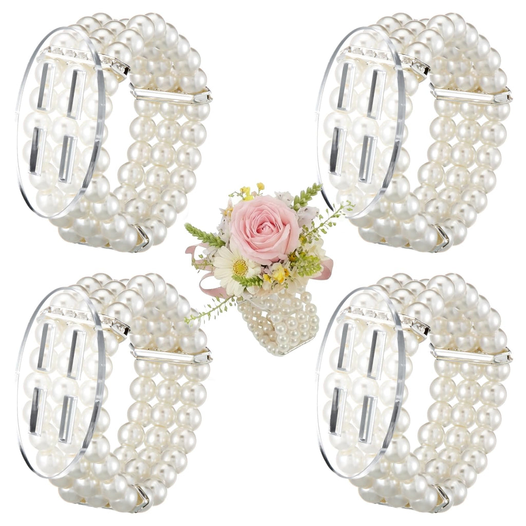 Hotop 4 Set Gold Hammered Wrist Corsage Bracelets Stackable Cuff