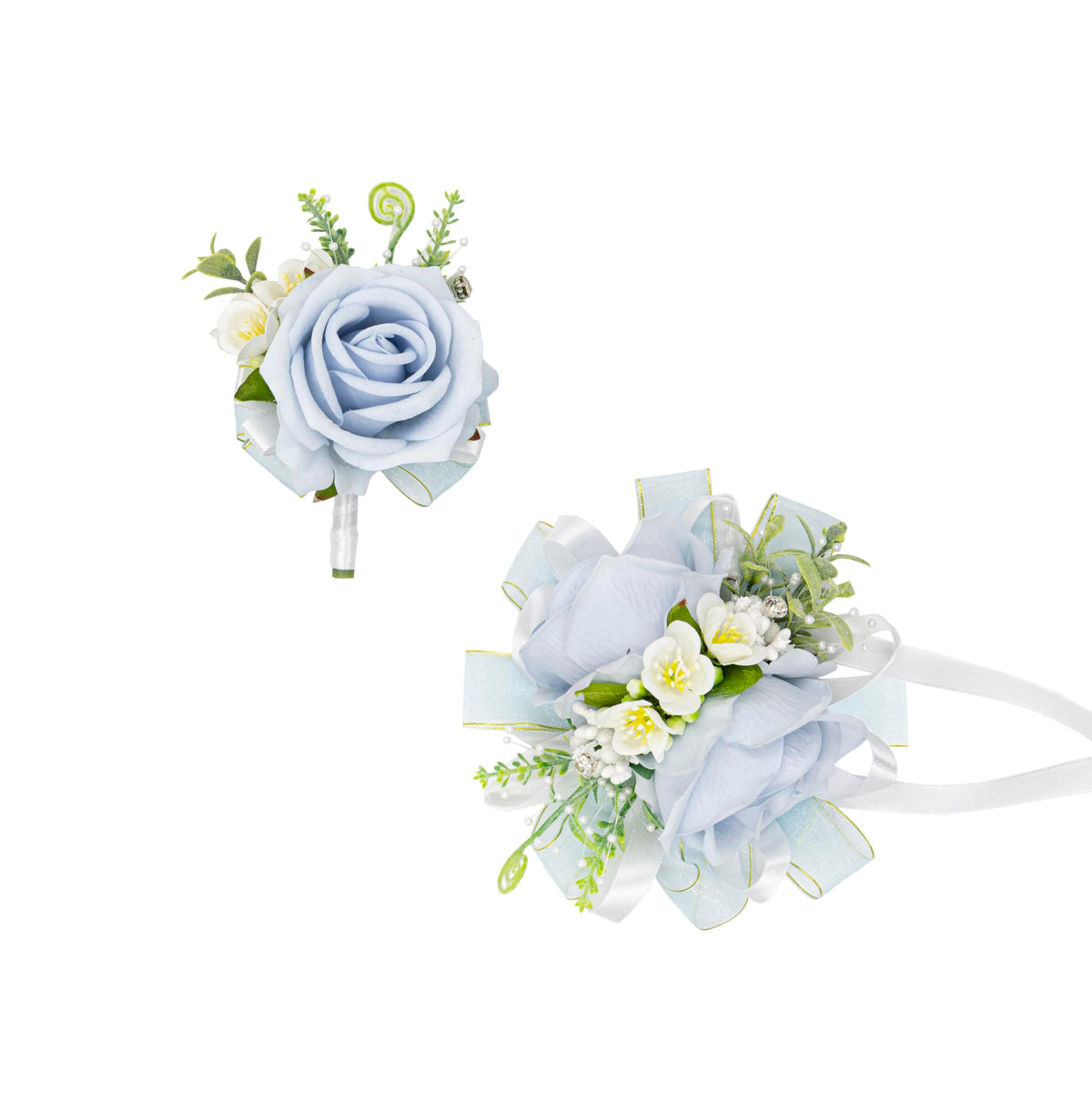 Royal Blue Corsage and Boutonniere Set Prom Homecoming Flower