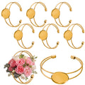 Liliaafar 6 Pcs Gold Corsage Wristlet Cuff Bracelets Women,Cuff