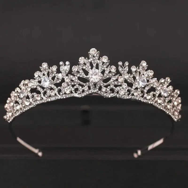 Wedding Crown Hair Jewelry Bridal Hair Accessories Women Baroque Crown Rhinestones Crystal Tiaras Bride Queen Party Crowns Gift