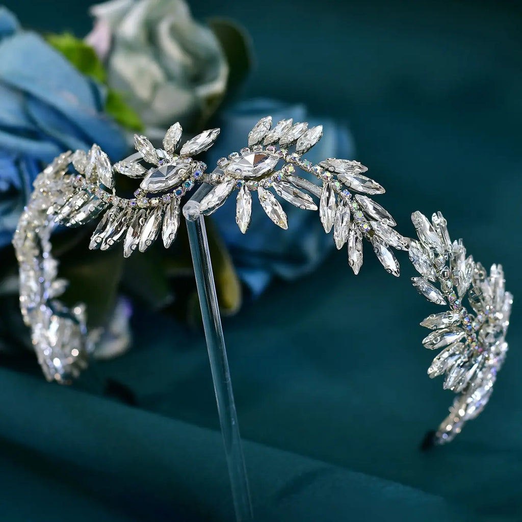 Elegant Rhinestone Hairband for Women, Wedding Bridal Accessory, Perfect for Holiday Parties and Outings, Stylish Headpiece, Jasmine Princess Crown