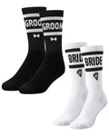 Shihanee 2 Pairs Wedding Gifts for Couples Wedding Crew Socks