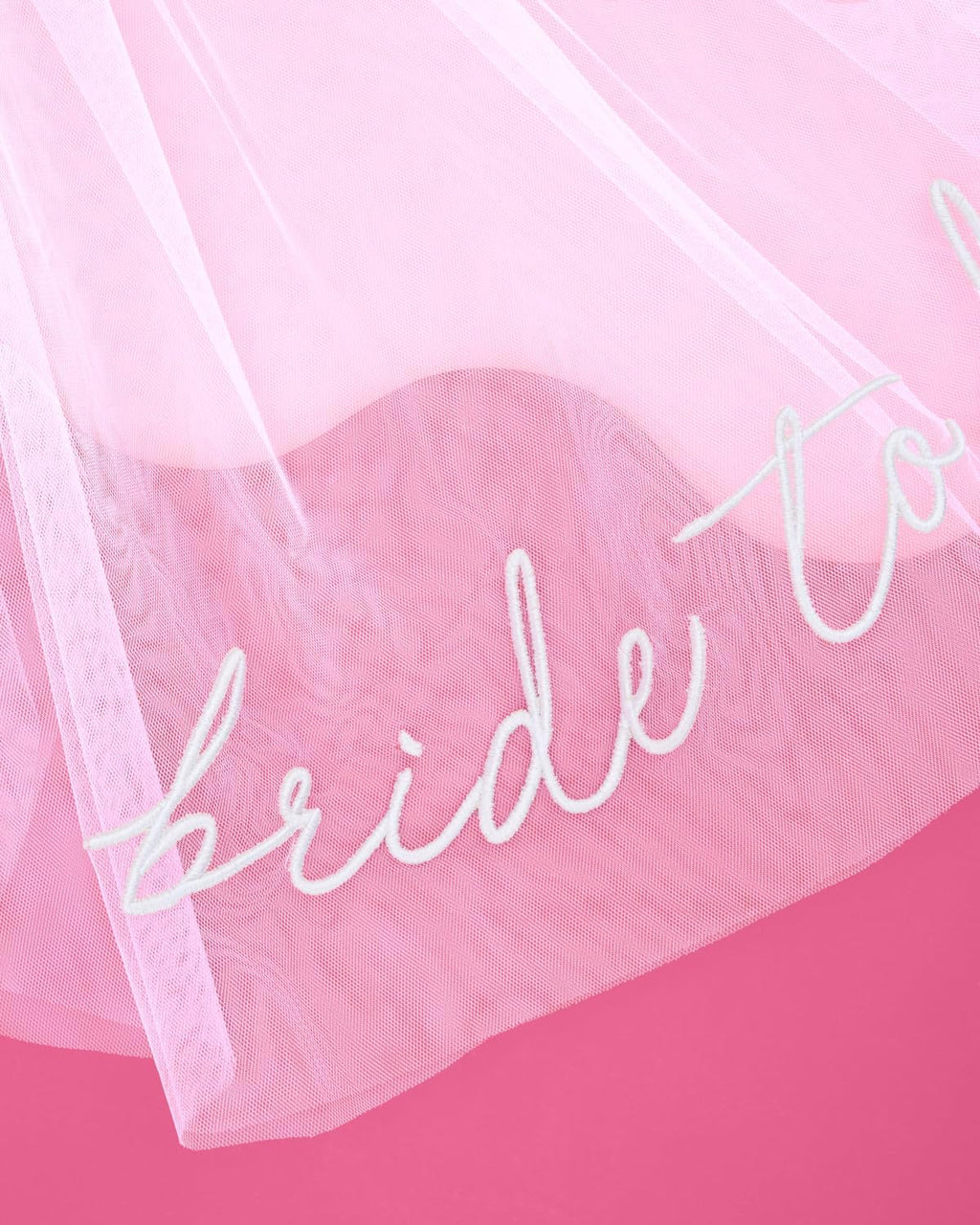 xo, Fetti Bride To Be Embroidered Veil | Bachelorette Accessory Gift