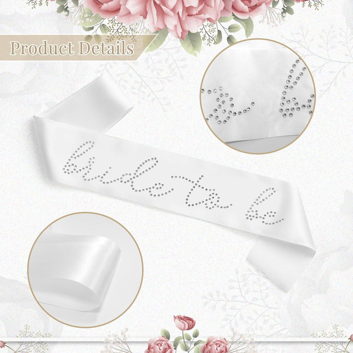 Embroidered Bride To Be Veil and Sash Set, Bachelorette & Hen Party Decor, Engagement Party Favors, Bridal Shower Accessories