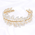 Oriamour Silver Wedding Headbands Crystal Bridal Headpieces For Women Wide Bridal Headbands (Silver)