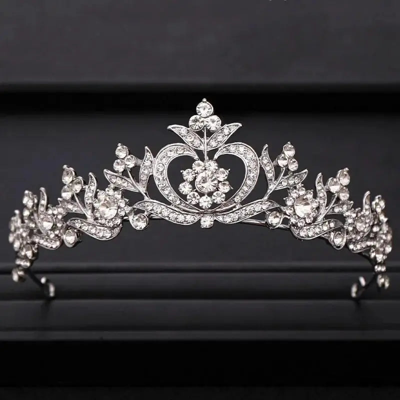 Wedding Crown Hair Jewelry Bridal Hair Accessories Women Baroque Crown Rhinestones Crystal Tiaras Bride Queen Party Crowns Gift