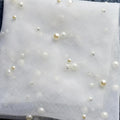 Short Wedding Veil for Bride Pearls Beaded Bridal Veils with Comb Soft Tulle Wedding Accessories Hot Sale Gift for Bride G05