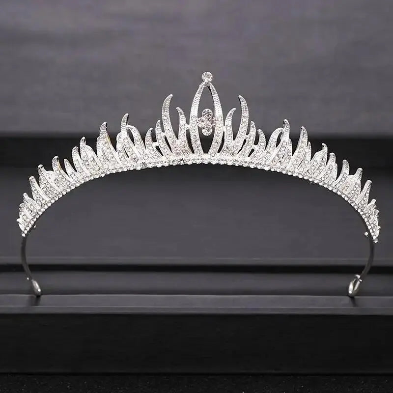 Wedding Crown Hair Jewelry Bridal Hair Accessories Women Baroque Crown Rhinestones Crystal Tiaras Bride Queen Party Crowns Gift