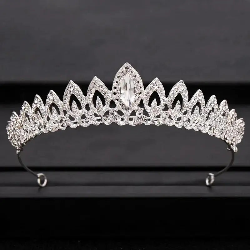 Wedding Crown Hair Jewelry Bridal Hair Accessories Women Baroque Crown Rhinestones Crystal Tiaras Bride Queen Party Crowns Gift